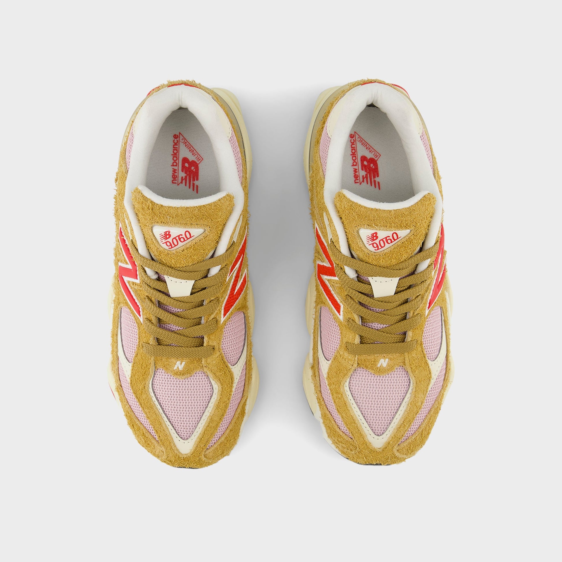 Kids Kith New Balance 9060 Hook & Loop - Great Plains / Twilight Haze / True Red