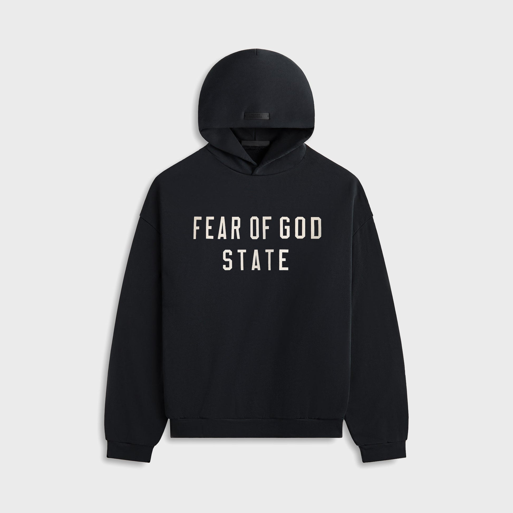 Men Kith Essentials Heavy Fleece Hoodie - Black