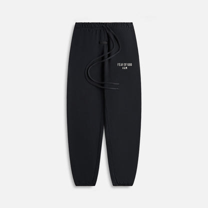 Men Kith Essentials Heavy Fleece Essentials Sweatpant - Black