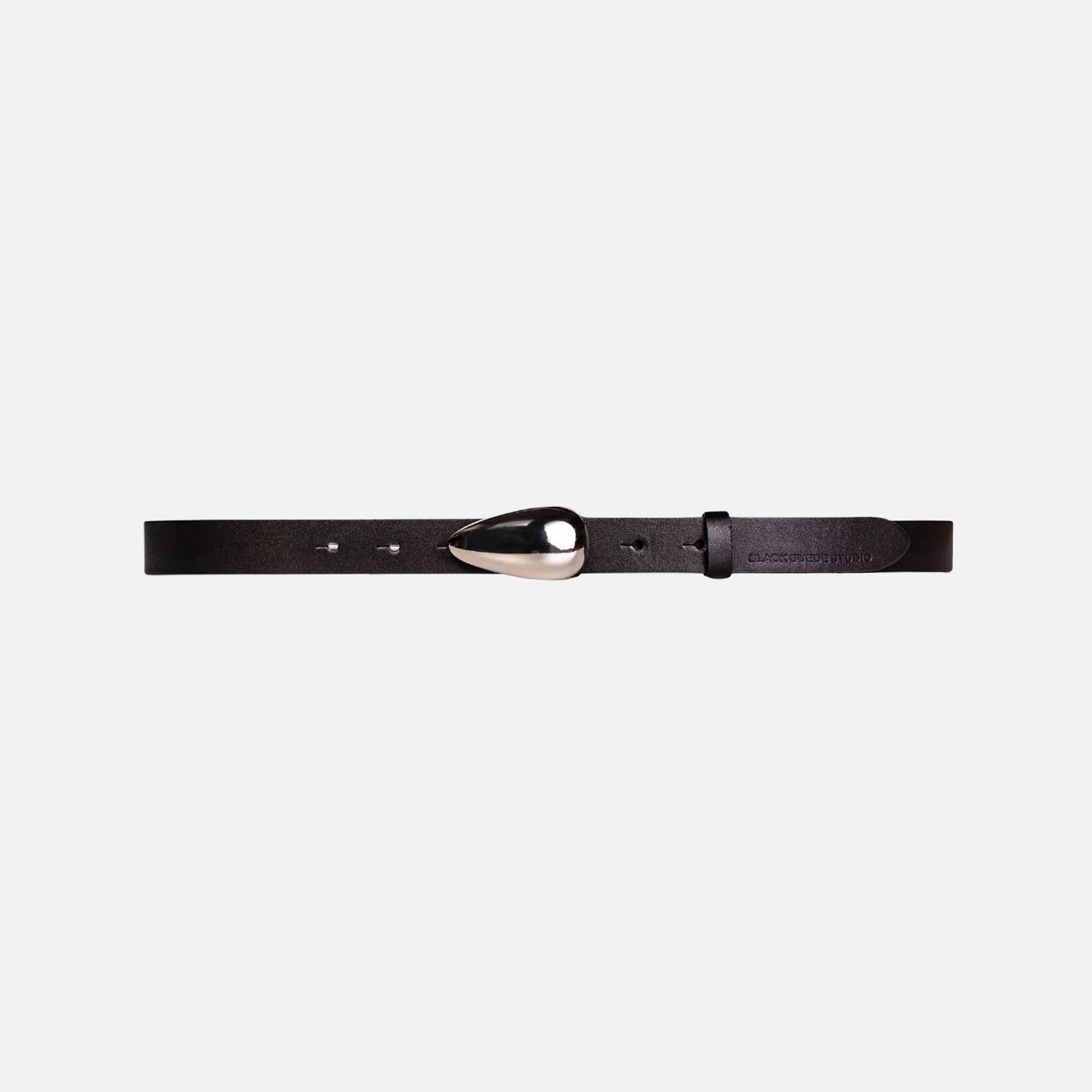 Women Kith Black Suede Studio Bean Leather Belt - Black