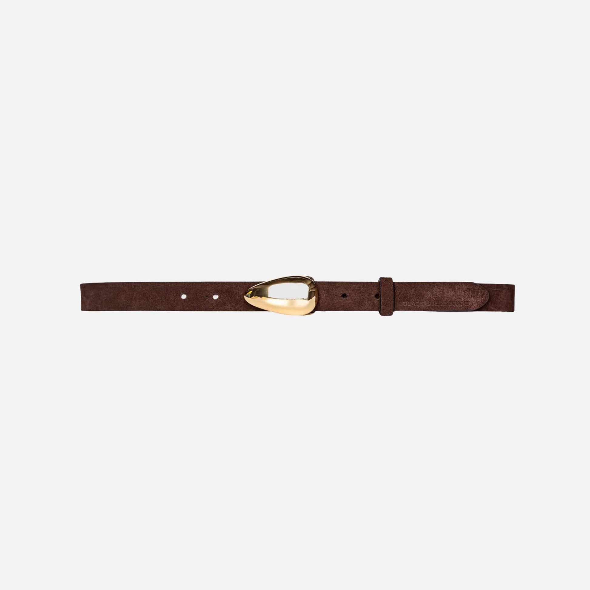 Women Kith Black Suede Studio Bean Belt - Brown Suede
