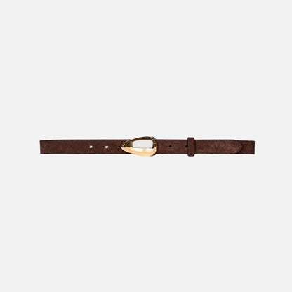 Women Kith Black Suede Studio Bean Belt - Brown Suede
