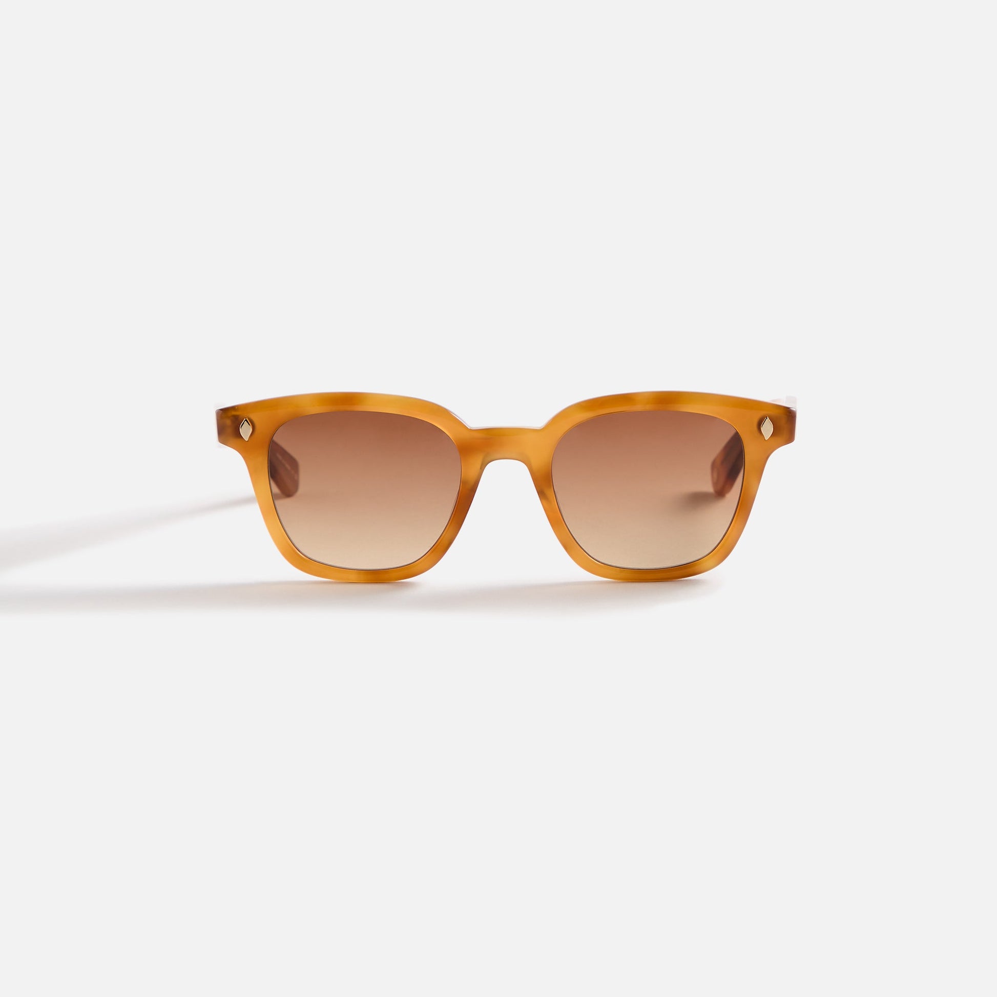 Men Kith Garrett Leight Broadway Sunglass - Ember Tortoise / Semi Flat Auburn G