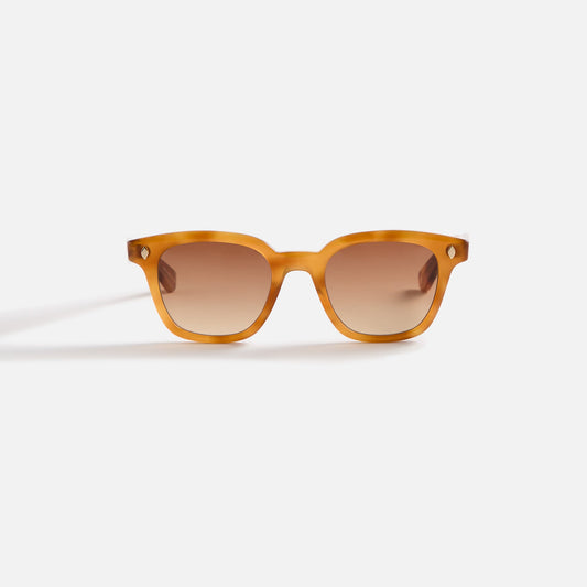 Men Kith Garrett Leight Broadway Sunglass - Ember Tortoise / Semi Flat Auburn G