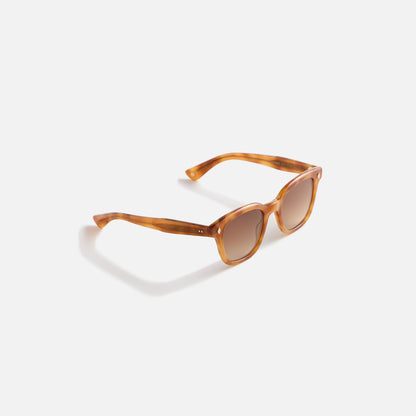 Men Kith Garrett Leight Broadway Sunglass - Ember Tortoise / Semi Flat Auburn G