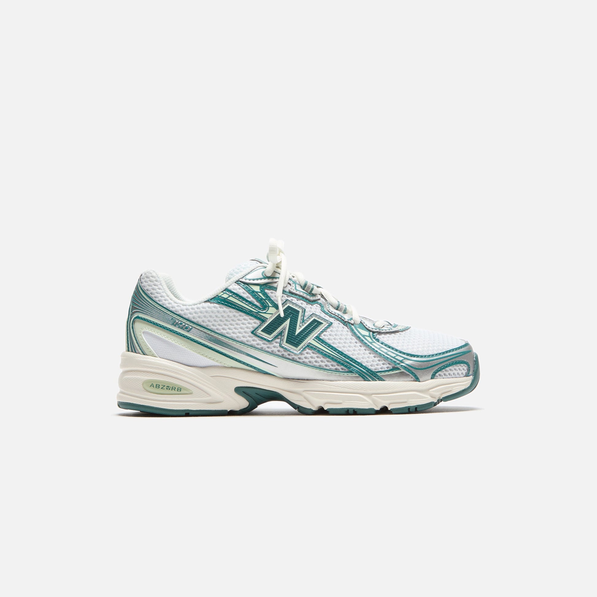 Men Kith New Balance 740 - White / Marsh Green / Sea Salt