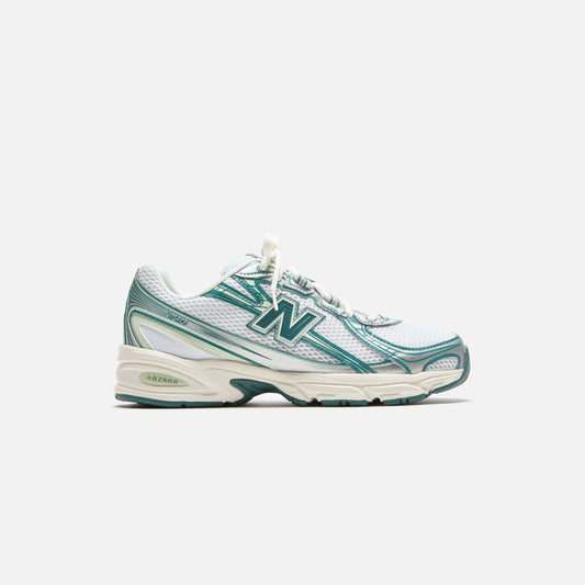Men Kith New Balance 740 - White / Marsh Green / Sea Salt