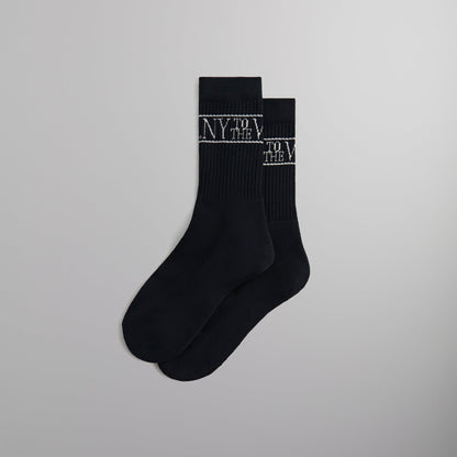 Men Kith Kith NY to the World Crew Socks - Nocturnal