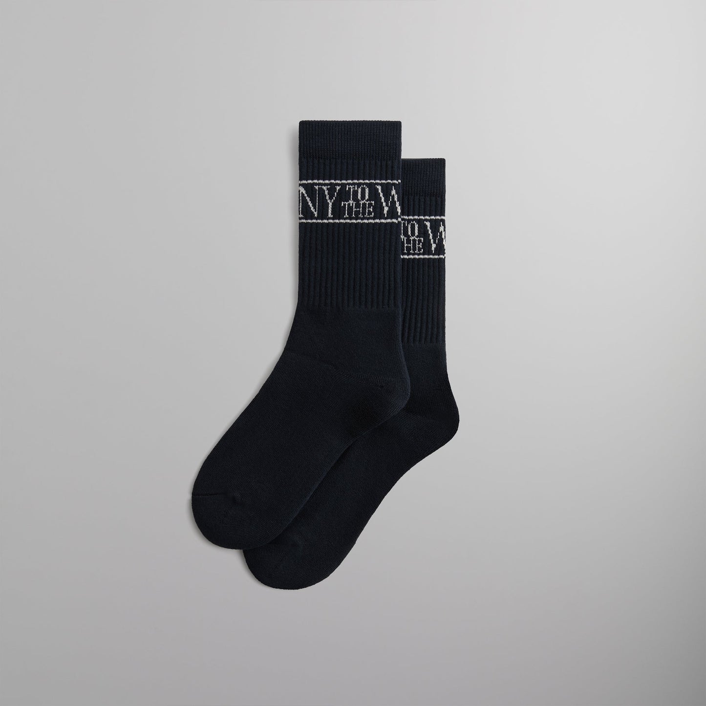 Men Kith Kith NY to the World Crew Socks - Nocturnal