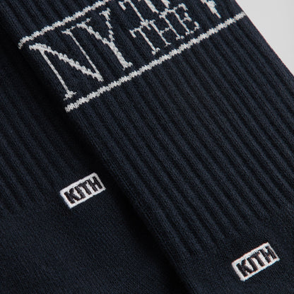Men Kith Kith NY to the World Crew Socks - Nocturnal