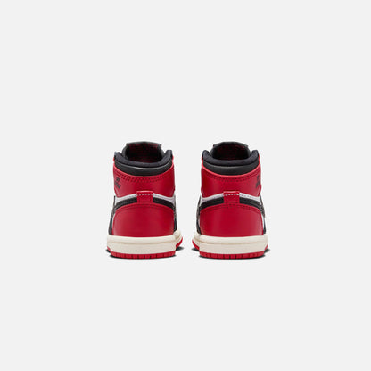 Kids Kith Jordan TD Air Jordan 1 Retro High OG - Black / Varsity Red