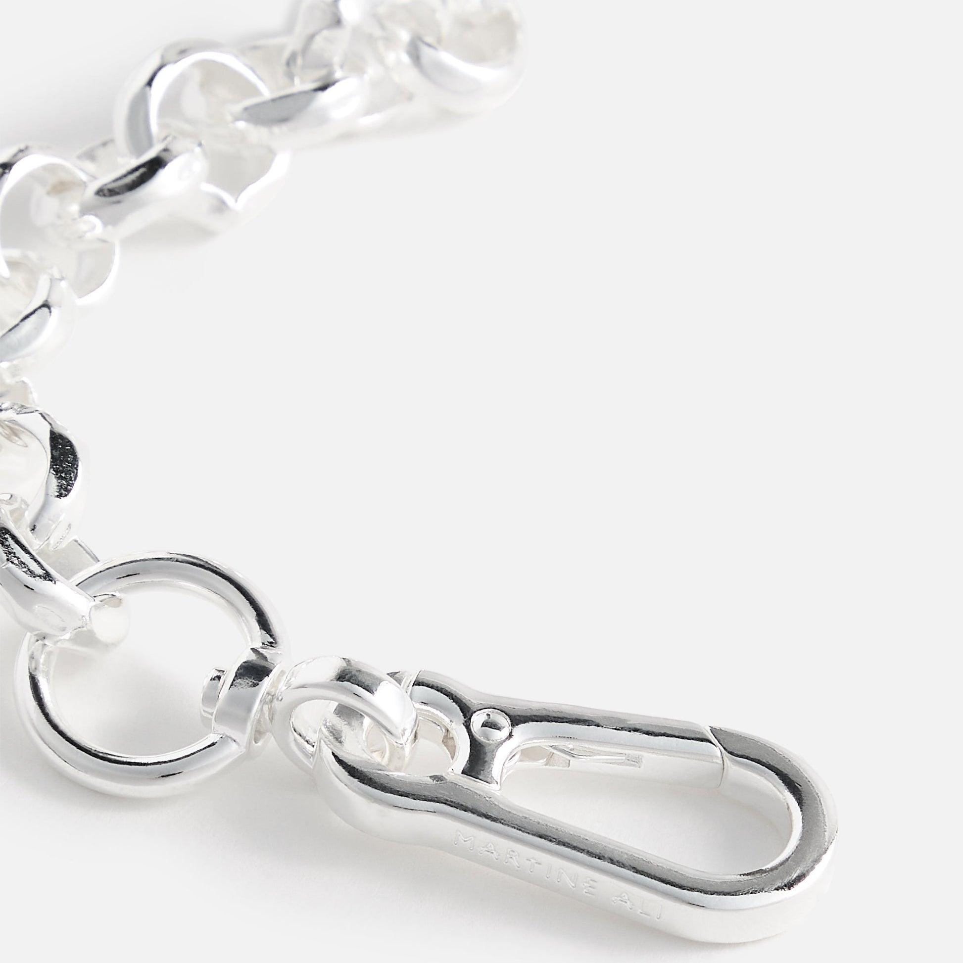 Men Kith Martine Ali Rolo Hardware Bracelet - Silver
