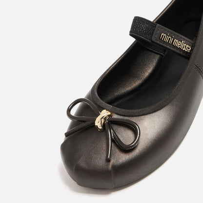 Kids Kith Melissa Mini Sophie Ballet Flat - Metallic Black