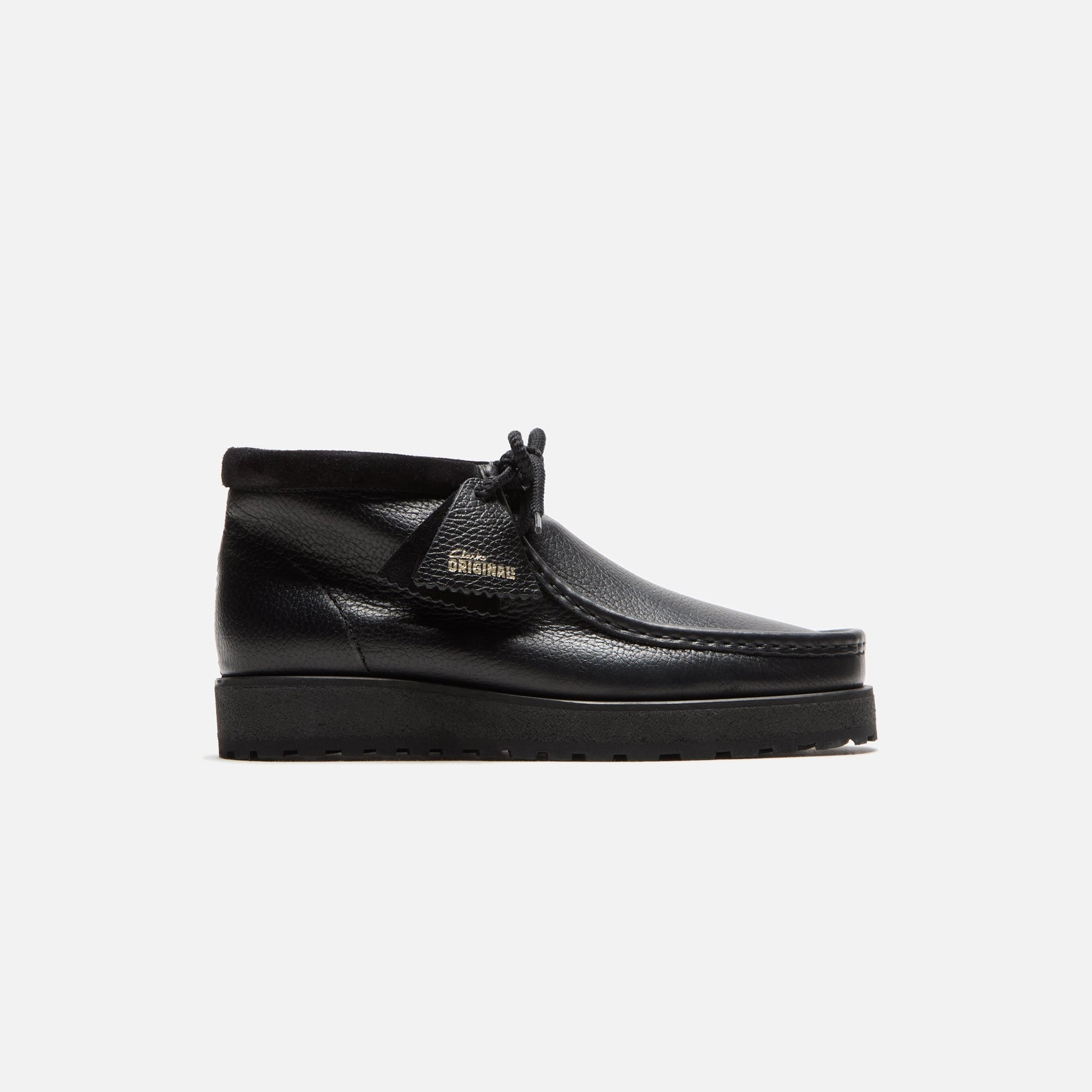 Men Kith Clarks Wallabee Scout - Black Leather