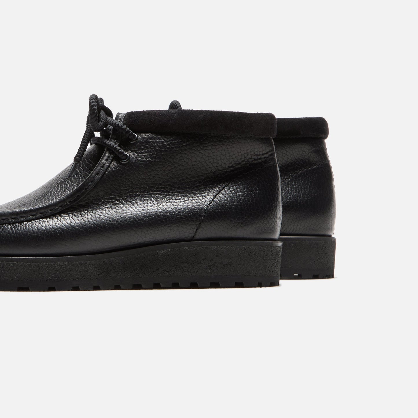 Men Kith Clarks Wallabee Scout - Black Leather