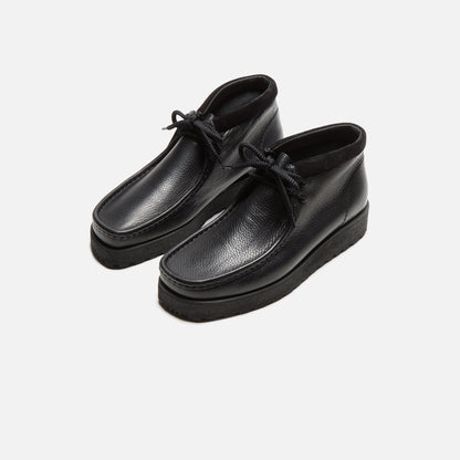 Men Kith Clarks Wallabee Scout - Black Leather