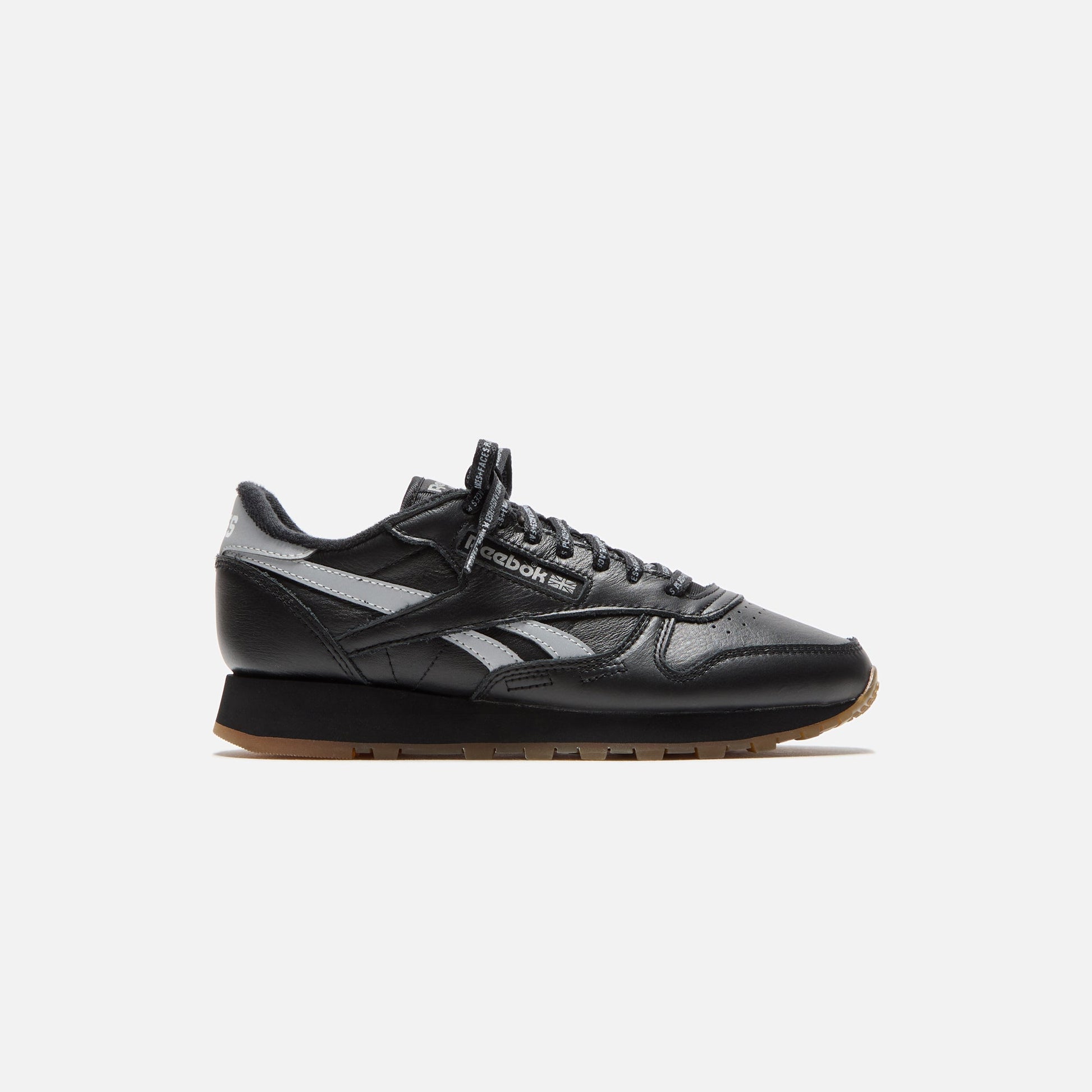Men|Women Kith Reebok x Place+Faces Classic Leather - Black / Silver
