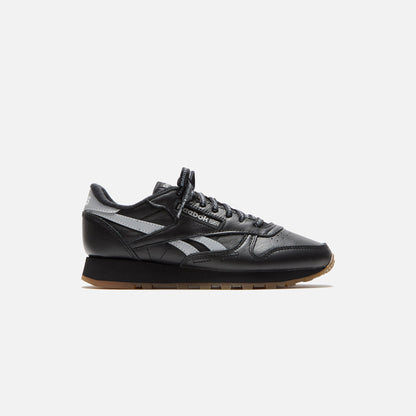 Men|Women Kith Reebok x Place+Faces Classic Leather - Black / Silver