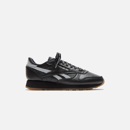 Men|Women Kith Reebok x Place+Faces Classic Leather - Black / Silver
