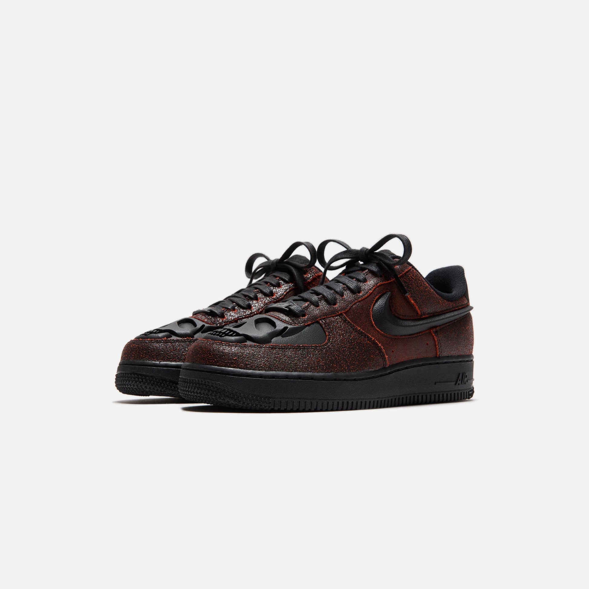 Men Kith Nike Air Force 1 Low - Black / Crimson