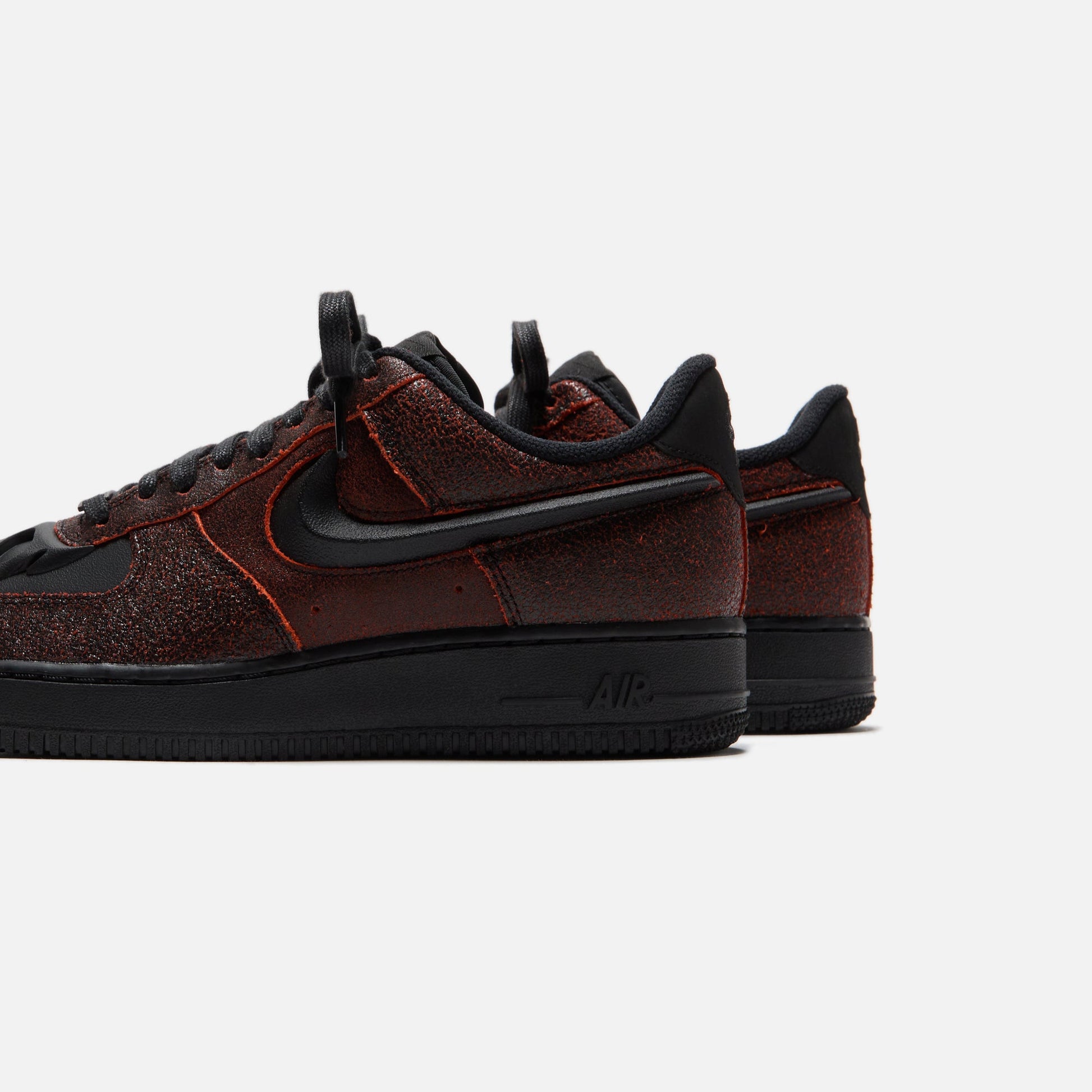 Men Kith Nike Air Force 1 Low - Black / Crimson