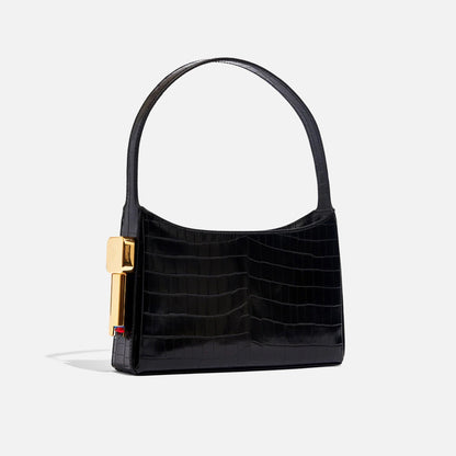 Women Kith Edie Parker Burn Shoulder Bag - Black Croc