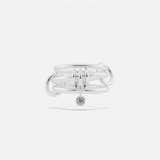 Women Kith Spinelli Kilcollin Piera Silver Sapphire Rings - Silver