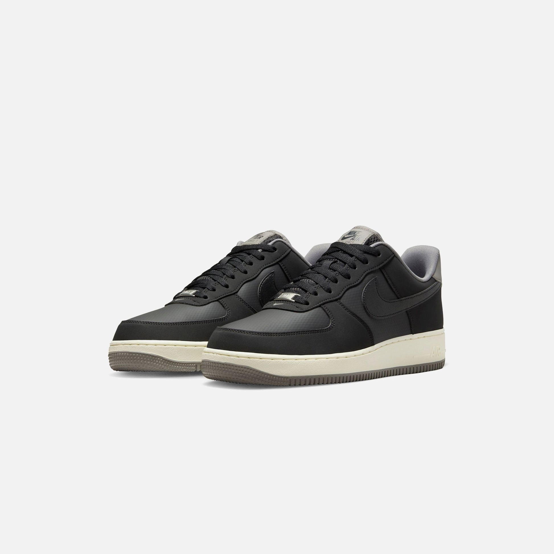 Men Kith Nike Air Force 1 '07 LV8 - Black / Flat Pewter / Coconut Milk