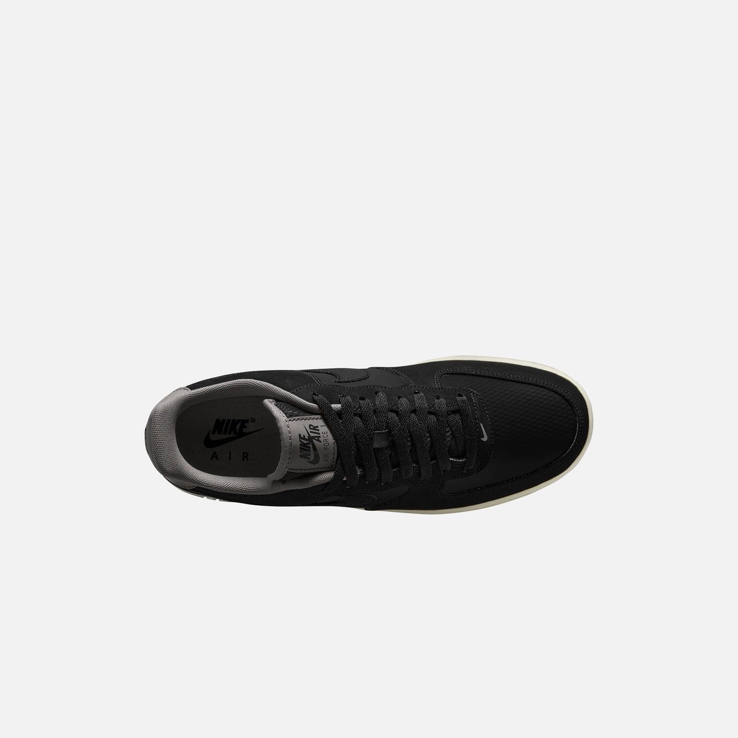 Men Kith Nike Air Force 1 '07 LV8 - Black / Flat Pewter / Coconut Milk