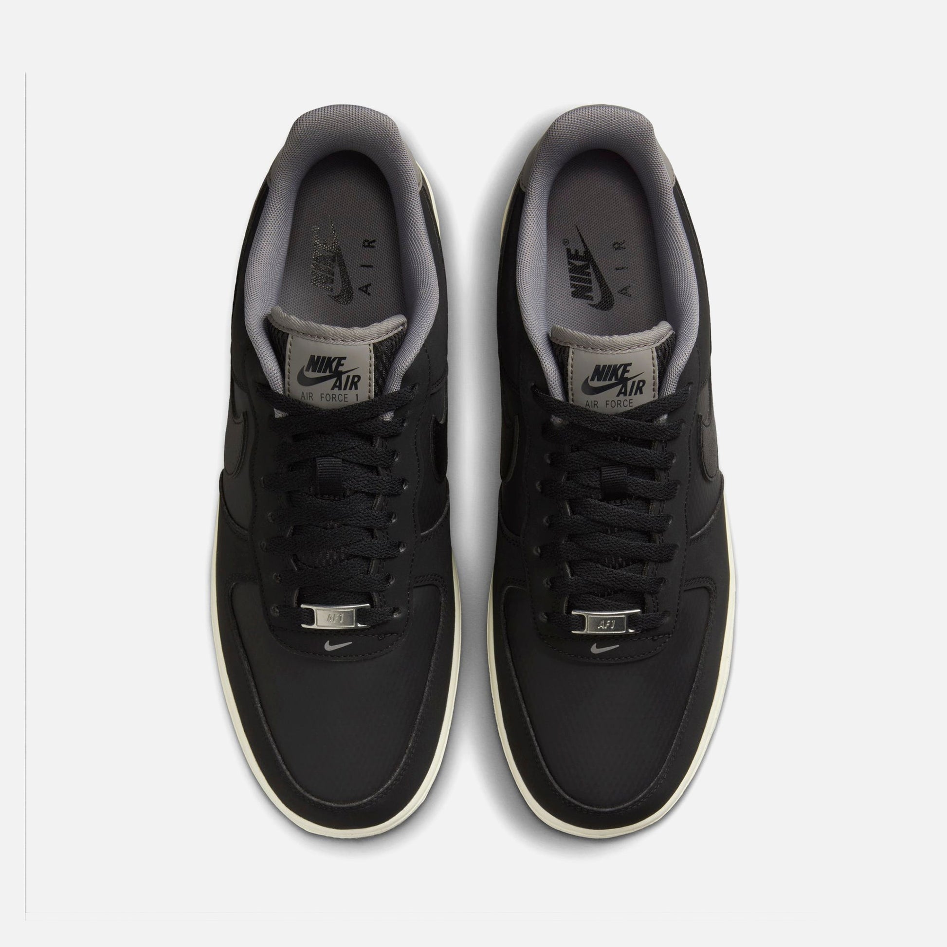 Men Kith Nike Air Force 1 '07 LV8 - Black / Flat Pewter / Coconut Milk