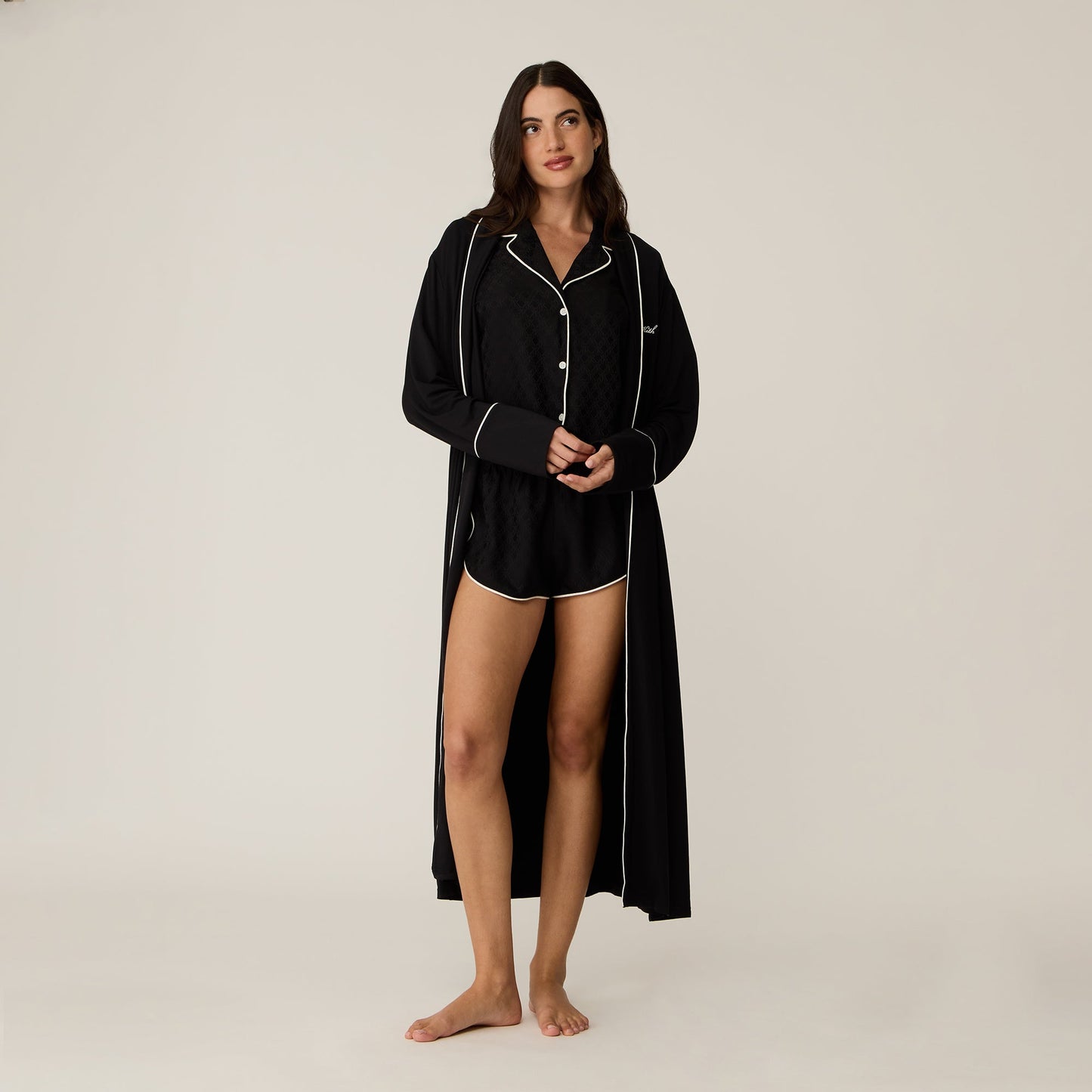 Women Kith Kith Women Modal Robe - Black