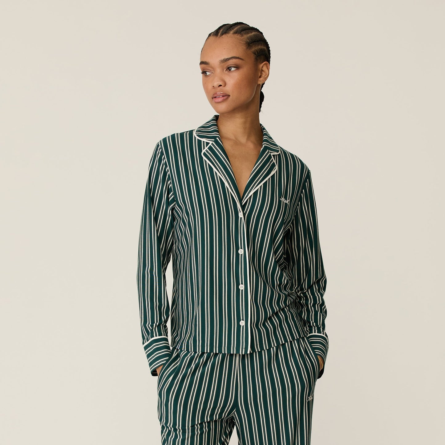 Women Kith Kith Women Striped Pajama Set - Chronicle