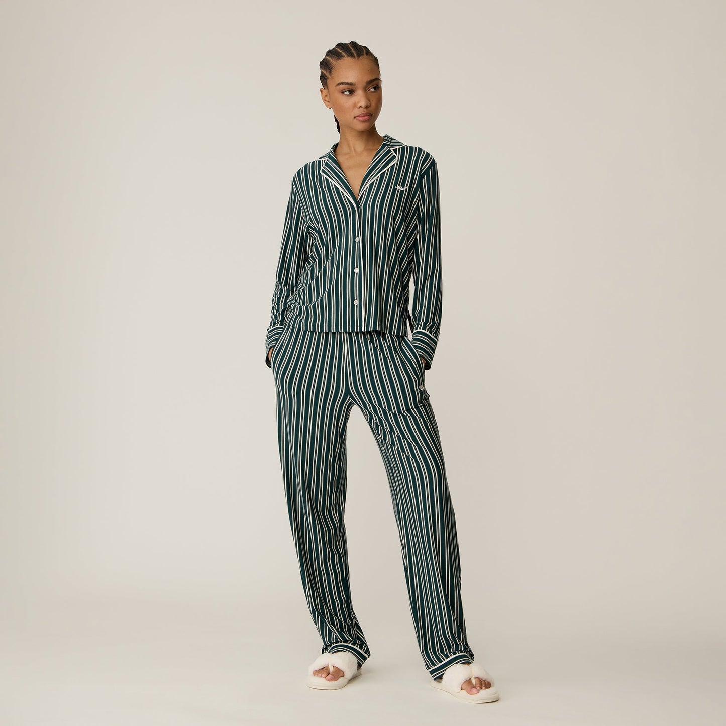 Women Kith Kith Women Striped Pajama Set - Chronicle