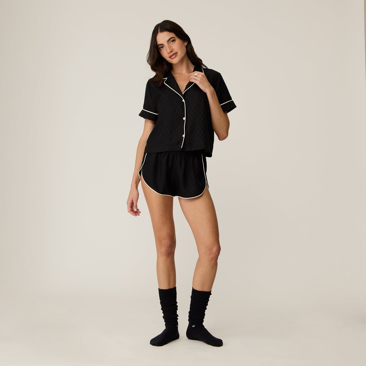 Women|Kids Kith Kith Women Crest Monogram Pajama Set - Black