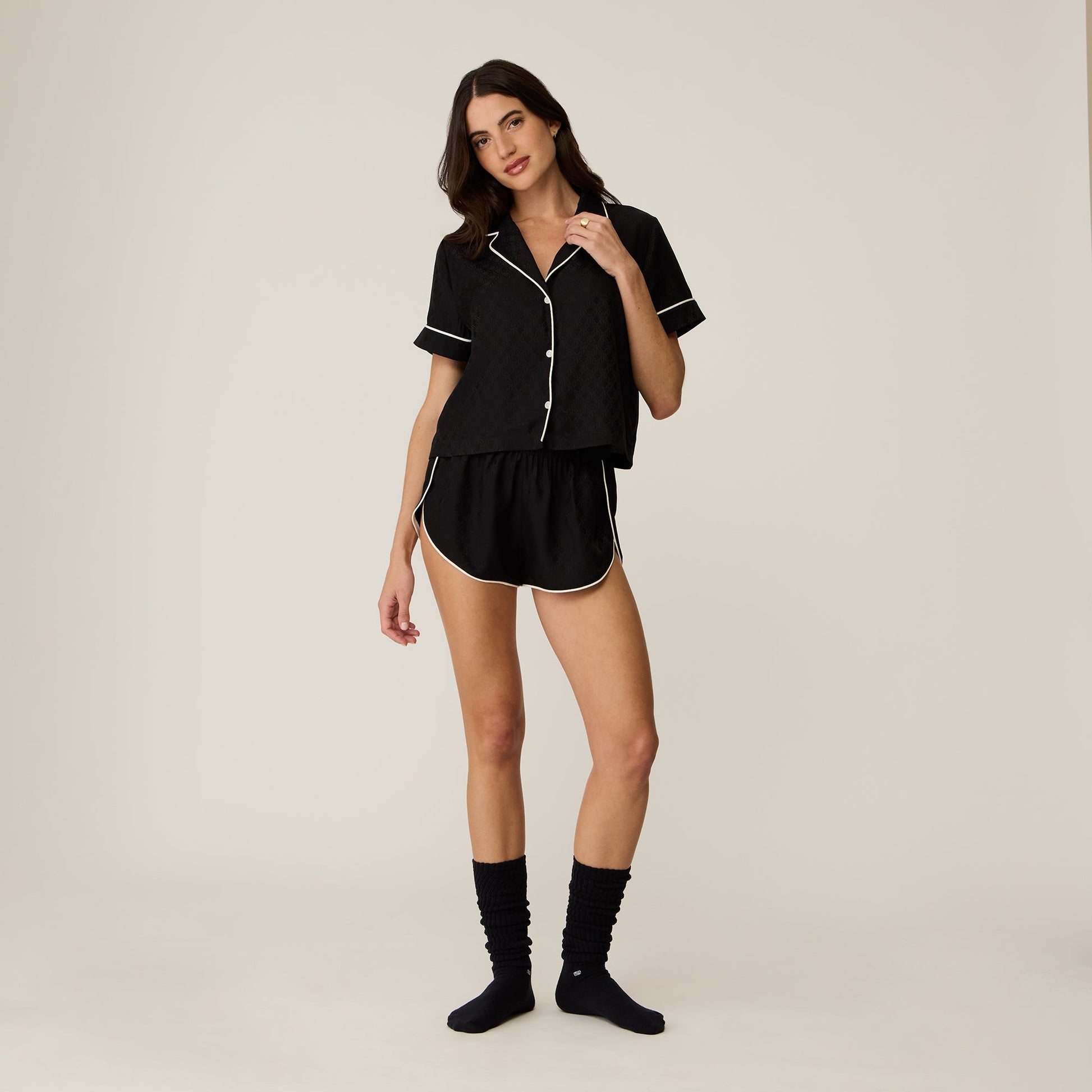 Women|Kids Kith Kith Women Crest Monogram Pajama Set - Black