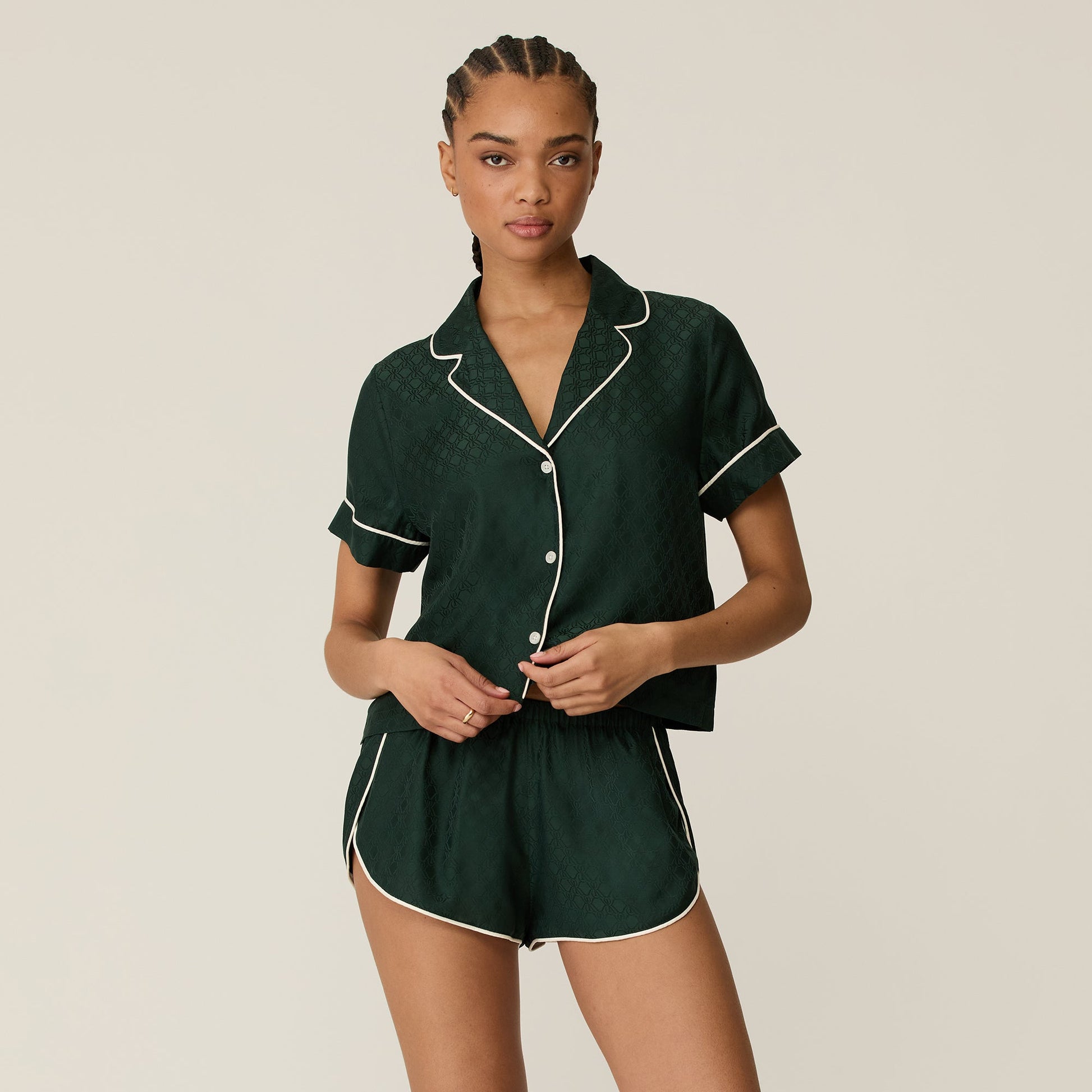 Women Kith Kith Women Crest Monogram Pajama Set - Stadium