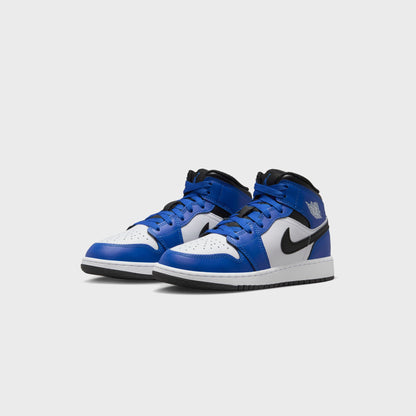 Men|Women|Kids Kith Jordan GS Air Jordan 1 Mid - Game Royal / Black / White