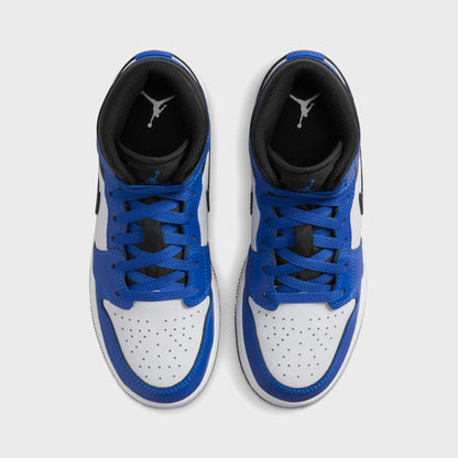 Men|Women|Kids Kith Jordan GS Air Jordan 1 Mid - Game Royal / Black / White