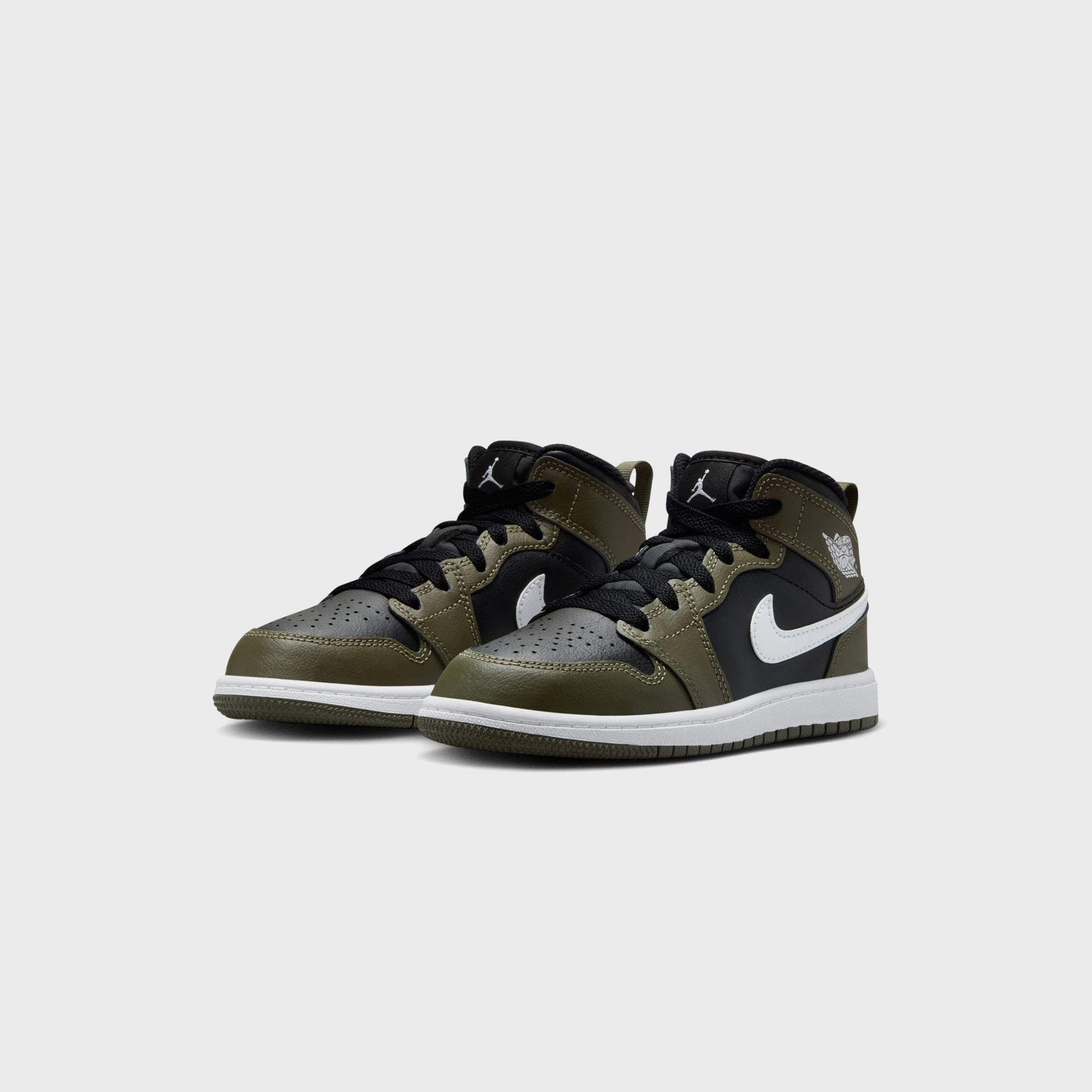 Men|Women|Kids Kith Jordan PS Air Jordan 1 Mid - Black / Medium Olive