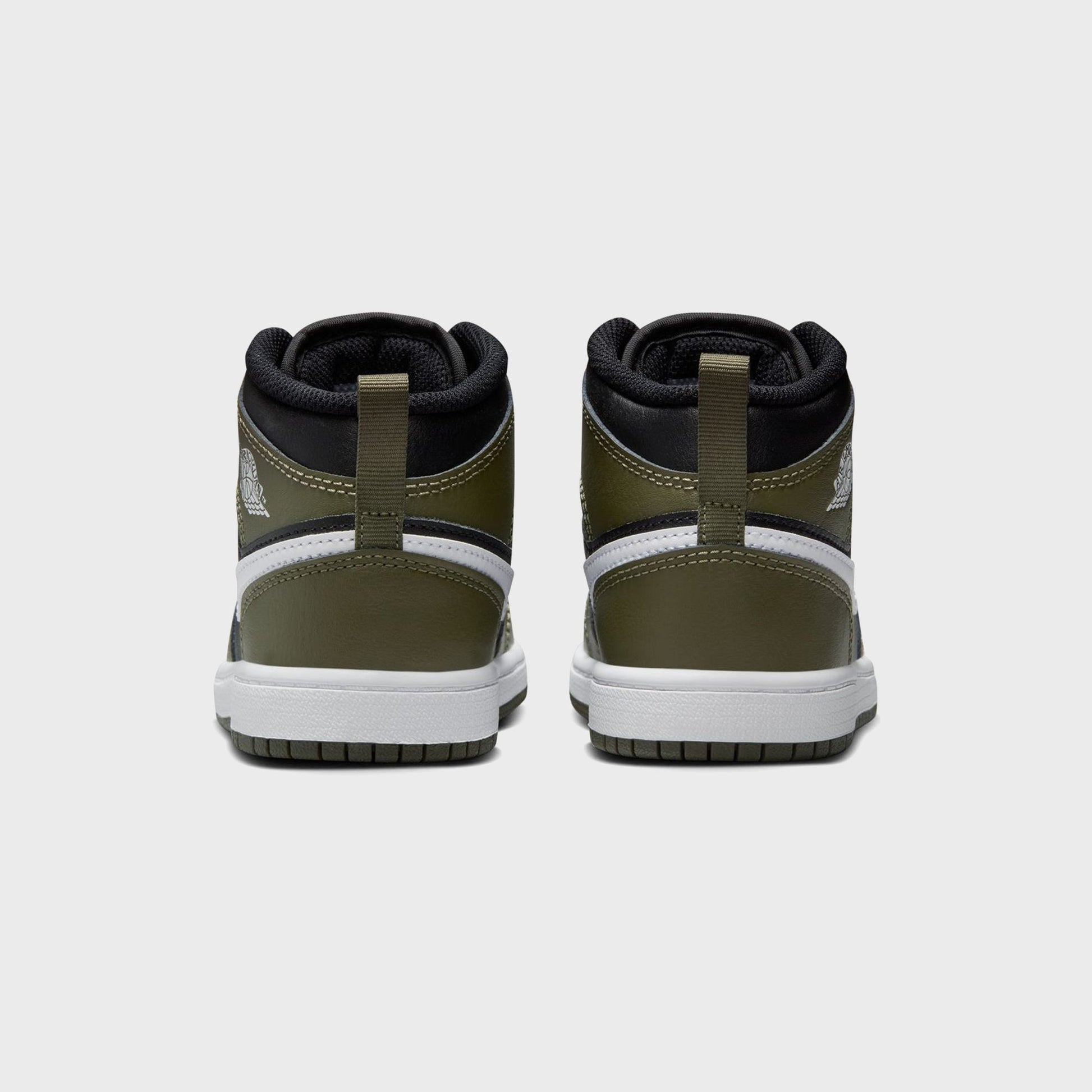 Men|Women|Kids Kith Jordan PS Air Jordan 1 Mid - Black / Medium Olive