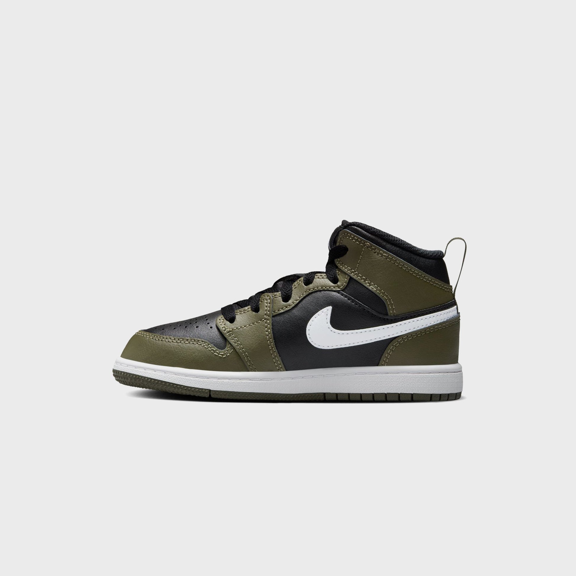 Men|Women|Kids Kith Jordan PS Air Jordan 1 Mid - Black / Medium Olive