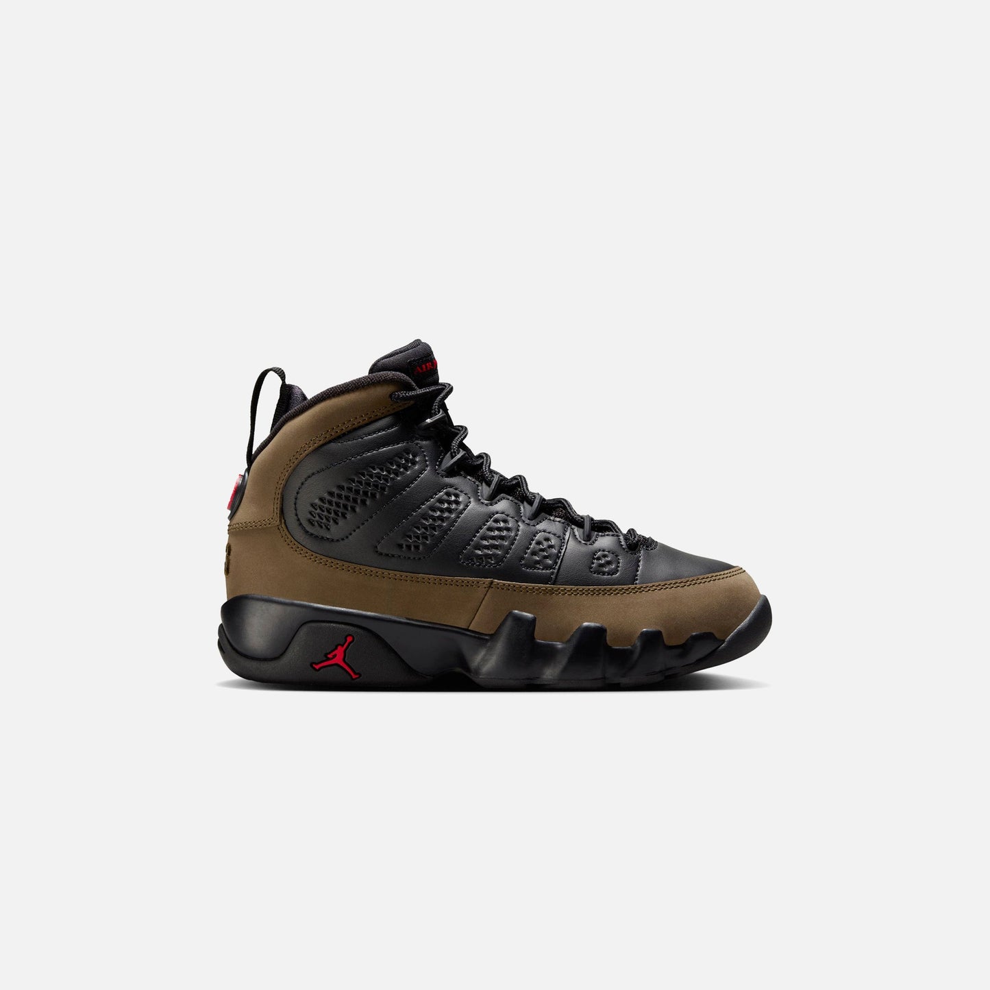 Kids Kith Jordan GS Air Jordan 9 Retro - Black / Light Olive / Varsity Red