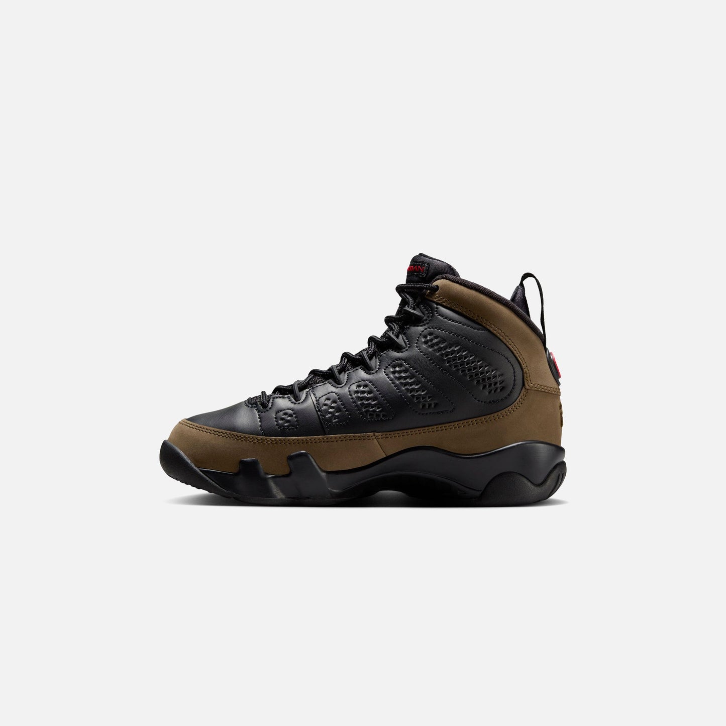 Kids Kith Jordan GS Air Jordan 9 Retro - Black / Light Olive / Varsity Red
