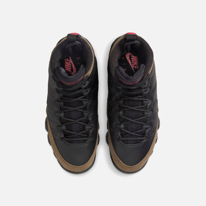 Kids Kith Jordan GS Air Jordan 9 Retro - Black / Light Olive / Varsity Red