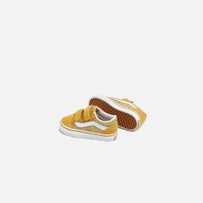 Kids Kith VANS TD Old Skool V Glitter - Champagne Gold