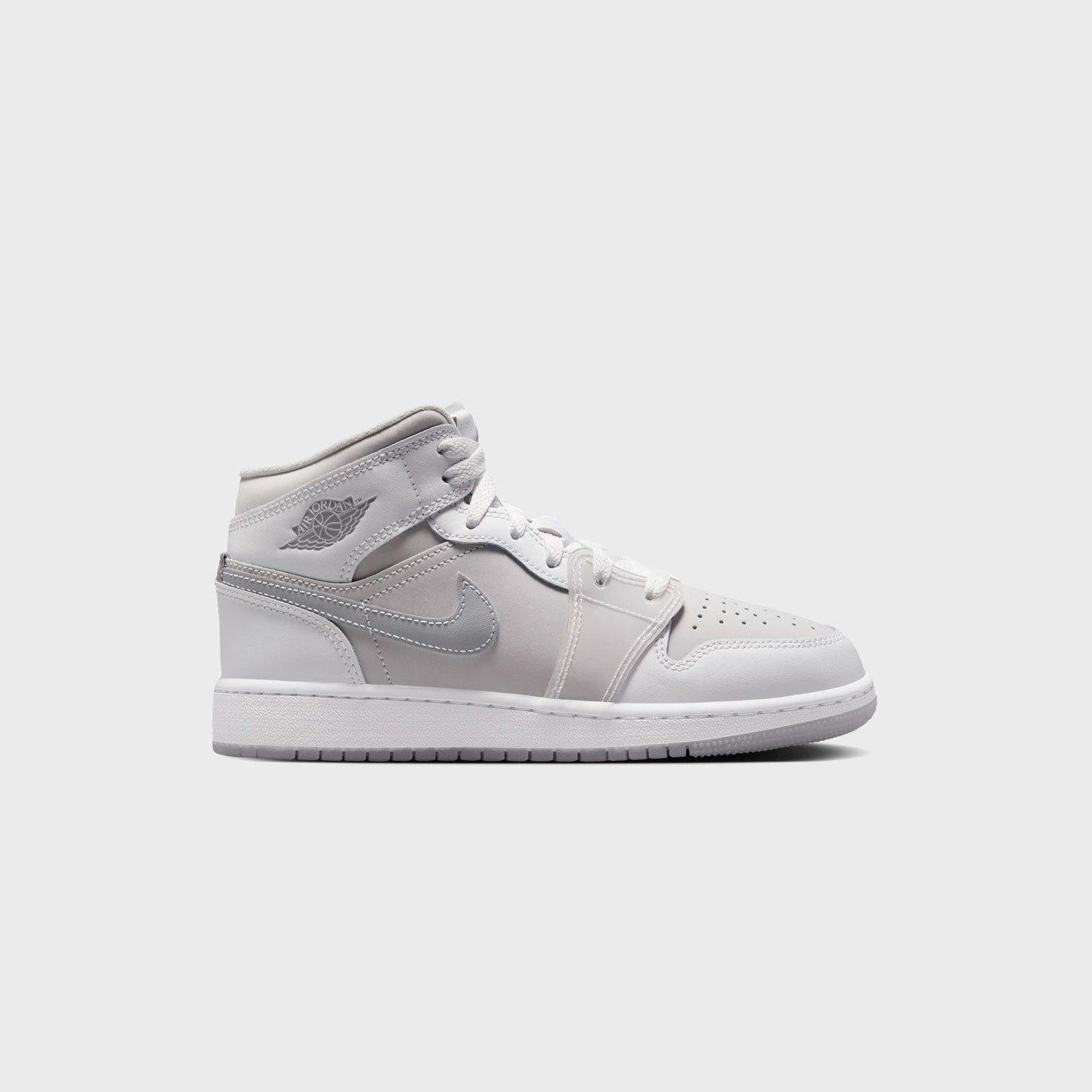 Men|Women|Kids Kith Jordan Air Jordan 1 Mid SE - Summit White / Metallic Silver