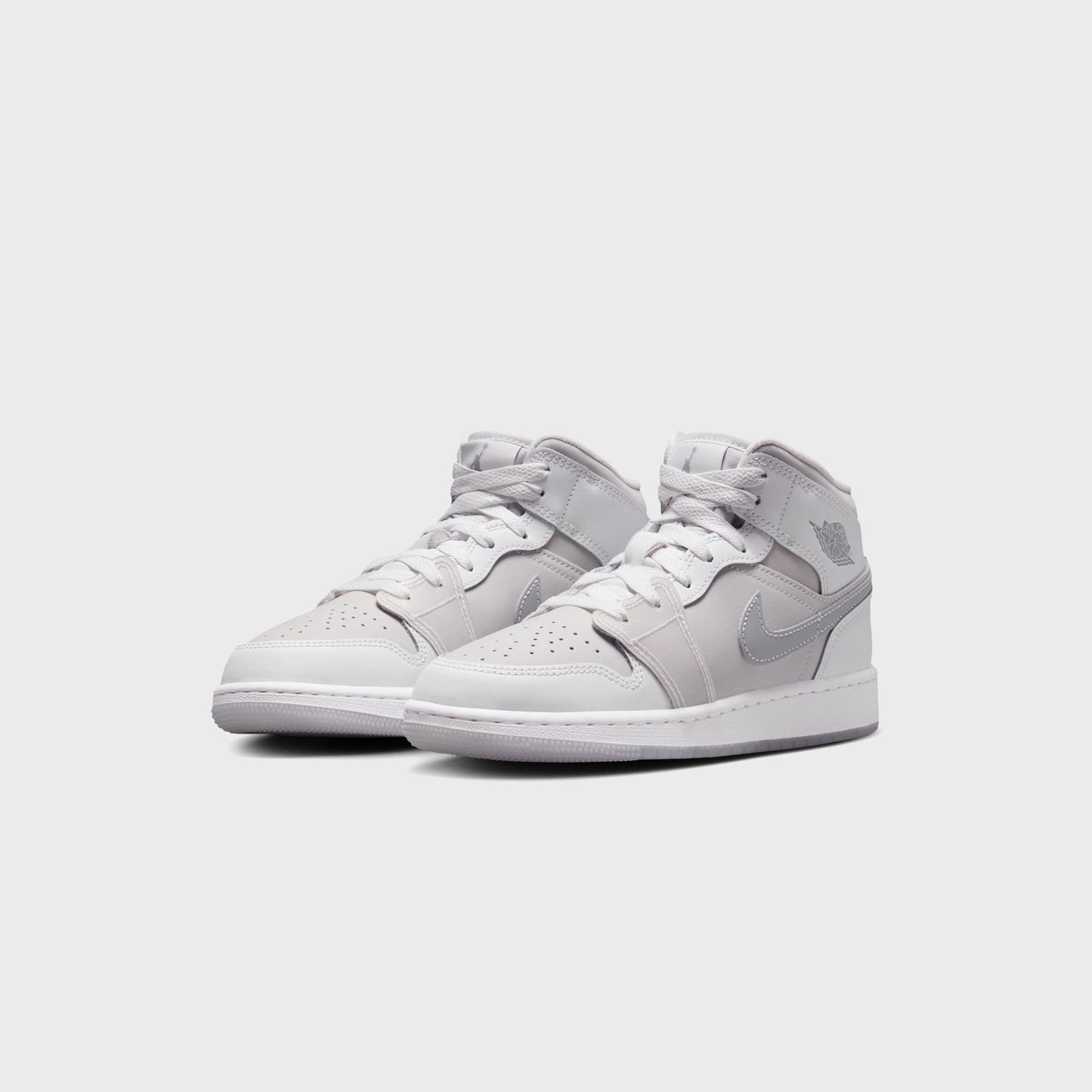 Men|Women|Kids Kith Jordan Air Jordan 1 Mid SE - Summit White / Metallic Silver