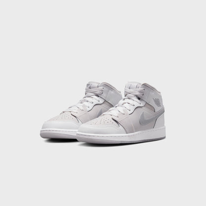 Men|Women|Kids Kith Jordan Air Jordan 1 Mid SE - Summit White / Metallic Silver