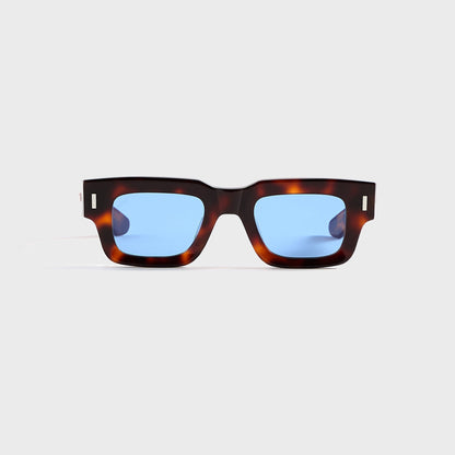 Men|Women Kith AKILA Ares Sunglasses - Tortoise / Sky Blue