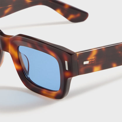 Men|Women Kith AKILA Ares Sunglasses - Tortoise / Sky Blue